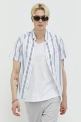 Abercrombie & Fitch ing férfi, legombolt galléros, fehér, regular - fehér XL - answear - 16 785 Ft