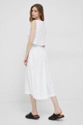 DEHA ruha fehér, midi, harang alakú - fehér M - answear - 34 990 Ft