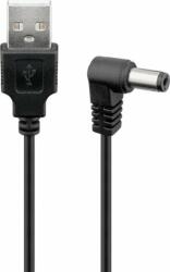 Goobay 55156 USB-A apa - DC (5.5 x 2.5mm) apa Töltőkábel - Fekete (1.5 m) (55156)