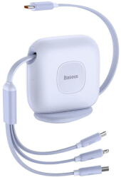 Baseus Traction Retractable 3 in 1, USB Type-C/Lightning/Micro-USB, 1.7m, Mov - pcone