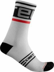 Castelli Prologo 15 Sock Black/White L/XL Kerékpáros zoknik