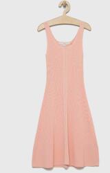 Guess rochie fete culoarea roz, mini, evazati PPYX-SUG033_30X