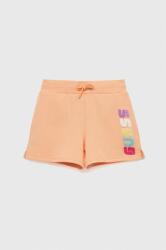 Guess pantaloni scurti copii culoarea portocaliu, cu imprimeu, talie reglabila PPYX-SZG015_24X