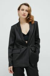 Guess sacou culoarea negru, oversize PPYX-KZD00B_99X (W3RN12.WF562)