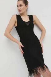 GUESS rochie culoarea negru, mini, mulata PPYX-SUD02H_99X