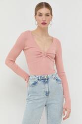 GUESS pulover femei, culoarea roz, light PPYX-SWD01K_38X