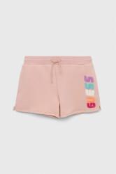 Guess pantaloni scurti copii culoarea roz, cu imprimeu, talie reglabila PPYX-SZG015_39X