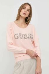 GUESS pulover femei, culoarea roz, light PPYX-SWD013_30X