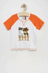 GUESS tricou de bumbac pentru copii culoarea alb, cu imprimeu PPYX-TSB03L_00X