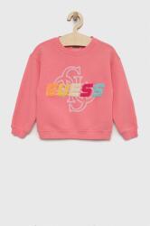 GUESS bluza copii culoarea roz, cu imprimeu PPYX-BLG02B_30X