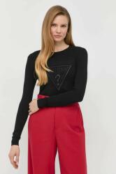 GUESS pulover femei, culoarea negru, light PPYX-SWD012_99X