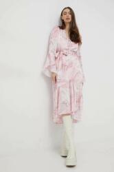 GUESS rochie culoarea roz, midi, evazati PPYX-SUD02N_30A