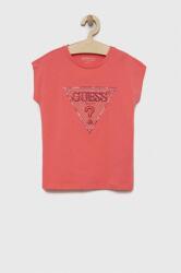 GUESS tricou copii culoarea roz PPYX-TSG05M_30X