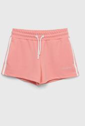 Guess pantaloni scurti copii culoarea roz, cu imprimeu, talie reglabila PPYX-SZG014_30X