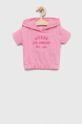GUESS tricou de bumbac pentru copii culoarea roz PPYX-BLG03E_30X