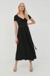 GUESS rochie culoarea negru, midi, evazati PPYY-SUD0MN_99X