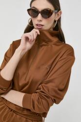 GUESS bluza femei, culoarea maro, neted PPYX-BLD015_88X