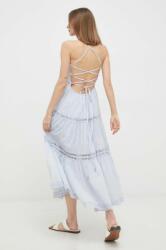 GUESS rochie din bumbac midi, evazată PPYX-SUD0GG_50X (W3GK45.WEID0)