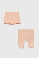 Guess pantaloni scurți din bumbac pentru copii culoarea portocaliu, neted PPYX-SZG01I_20X
