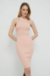 GUESS rochie culoarea roz, mini, mulata PPYX-SUD02E_30X