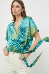 GUESS bluza femei, culoarea turcoaz, modelator PPYX-KDD050_66A