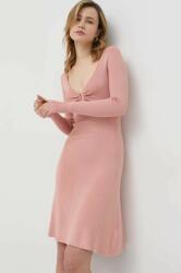 GUESS rochie culoarea roz, mini, evazati PPYX-SUD02T_30D