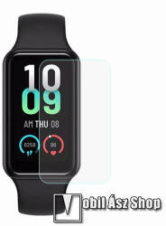 TPU okosóra képernyővédő fólia - CLEAR - 1db, törlőkendővel, A TELJES ELŐLAPOT VÉDI! - Xiaomi Amazfit Band 7