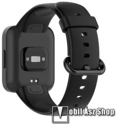  Okosóra szíj - szilikon - 85 + 120mm hosszú - FEKETE - Xiaomi Redmi Watch 2 / Redmi Watch 2 Lite / Poco Watch