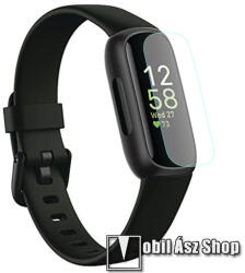 TPU okosóra képernyővédő fólia - CLEAR - 1db, törlőkendővel, A TELJES ELŐLAPOT VÉDI! - Fitbit Inspire 3