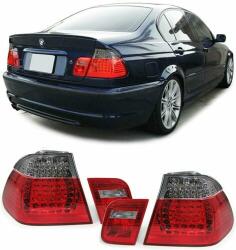 BMW E46 2001-2005 limousine piros füst LED-es hátsó lámpa pár