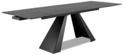  Masa Bucatarie Si Dining SALVADORE Extensibila Gri/Negru 180(260)x90 cm