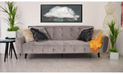  Canapea Glamour 219x84x81 cm Rabatabila Light Grey (cod AF 2497-07) (C84) Canapea