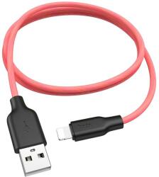 hoco. Adat- és USB töltőkábel Lightning HOCO X21 Plus-hoz, 1 m, fekete piros