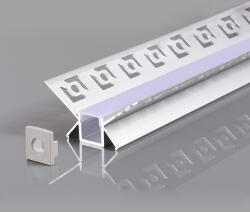 OPTONICA АЛУМИНИЕВ ПРОФИЛ ЗА LED ЛЕНТА СИВ L=2m 48x28mm (5166)