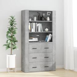 vidaXL Dulap înalt, gri beton, lemn compozit (3185395) Comoda