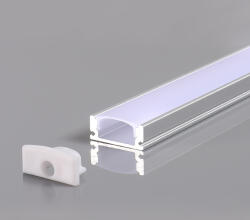 OPTONICA АЛУМИНИЕВ ПРОФИЛ ЗА LED ЛЕНТА ЧЕРНО ТЯЛО L=2m 17.4x7x12.4mm (5185)