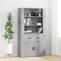 vidaXL Dulap înalt, gri beton, lemn compozit (3185379) Comoda
