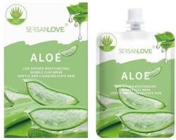 Sersanlove Mască de față hidratantă cu argilă și aloe - Sersanlove Aloe Live Oxygen Moisturizing Bubble Clay Mask 110 g