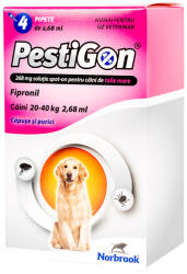 Norbrook - Pestigon Pestigon Dog L 20-40 kg - pipeta deparazitare externa caini de talie mare