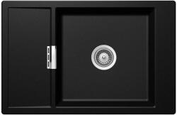 SCHOCK 1750090 - SCHOCK MORGAN D-100XS (Mono) 780x510 mm gránit mosogató MAGMA csill. fekete CRISTADUR® (1750090)