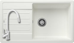 BLANCO 523328+BZA4W - Blanco Legra XL 6 S gránit mosogató fehér + FERRO ZUMBA BZA4W csaptelep flexibilis kifolyócsővel fehér szett (523328+BZA4W)