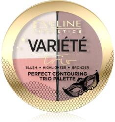Eveline Cosmetics Variété Trio Patela pentru conturul fetei 3 in 1 culoare 01 Light 10 g