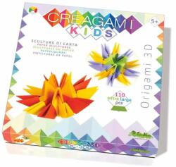 CreativaMente - Creagami 3D origami szettek Creagami Kids-3D origami készlet, Szélforgók (CRE842)