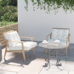 vidaXL Perne de paleți, 2 buc. , model cu frunze, textil (360685)