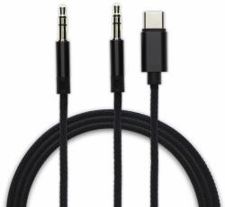 4smarts Кабел 4smarts 4S468591, от USB-C(м) към 2x AUX(ж), 1.2m, черен (4S468591)