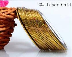Díszítő csík / szál - laser gold (321023)