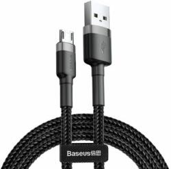 Baseus Cablu micro USB QC3.0 2.4A 0, 5M, BASEUS Cafule, negru+gri