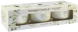 Yankee Candle White Gardenia votív gyertya üvegben 3 x 37 g