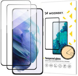 Wozinsky 2db Samsung Galaxy S23 Glass Screen 5D Full Glue teljes kijelzős edzett üvegfólia, 9H keménységű, fekete