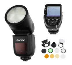 Godox Kit Accesorii Blit Godox Speedlite V1 + Transmitator X-Pro, Canon